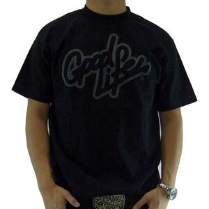 �ySALE�z�O�b�h���C�t ���S S/S T�V���c �u���b�N/�O���[Good Life LOGO S/S TEE Black/Gray