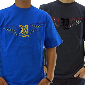 【SALE】リッチヤング RY-SU08-72 ボーンズ SS Tシャツ ブリリアントブルー&チャコールRICH YUNG RY-SU08-72 BONES S/S TEE Blue&Chacoal