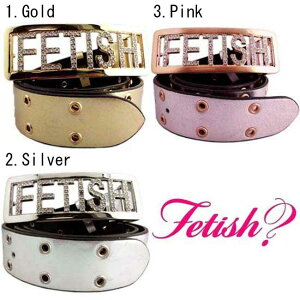 �t�F�e�B�b�V�� �x���g ���C���X�g�[���@1,�S�[���h 2,�V���o�[ 3,�s���NFETISH Belt Line Stone 1,Gold 2,Silver 3,Pink