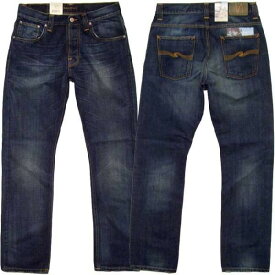 ヌーディージーンズ アベレージジョー ストレートレッグ ラフダークNudie Jeans Average Joe Straight Leg Rough Dark