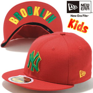 j[G 5950LbYLbv j[[NL[X XJ[bg VbN }j New Era 59Fifty Kids Cap New York Yankees Scarlet Shamrock Manila
