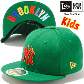 ニューエラ 5950キッズキャップ ニューヨークヤンキース ケリー スカーレット マルチ New Era 59Fifty Kids Cap New York Yankees Kelly Scarlet Multi