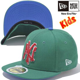 ニューエラ 5950キッズキャップ アンダーバイザー ニューヨークヤンキース ケリー ブルー スノーホワイト New Era 59Fifty Kids Cap Under Visor New York Yankees Kelly Blue White