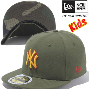 j[G 5950LbYLbv A_[oCU[ j[[NL[X CtO[ J XJ[bgNew Era 59Fifty Kids Cap Under Visor New York Yankees green Camo