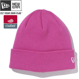 アウトラスト×ニューエラ コラボ ニット帽 ニットキャップ カフニット ブリリアントローズ ホワイト Outlast×New Era Knit Cap Cuff Knit Brilliant Rose White