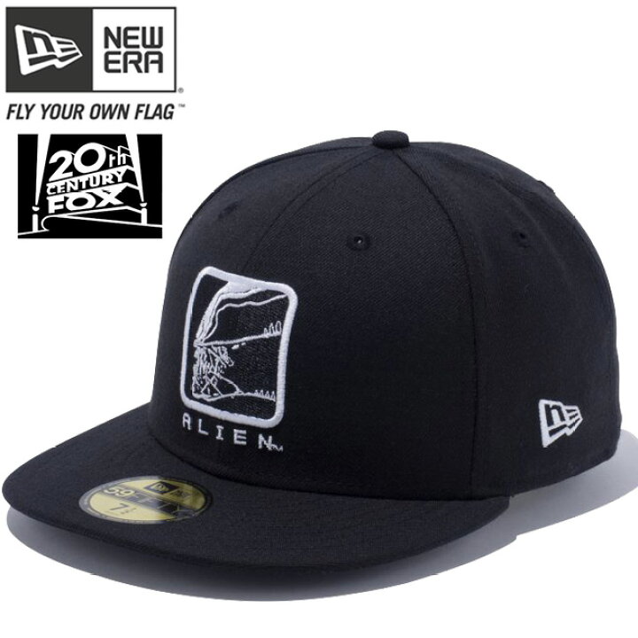 楽天市場 世紀フォックス ニューエラ 5950キャップ ホワイトロゴ エイリアン ブラック スノーホワイト Twentieth Century Fox New Era 59fifty Cap White Logo Alien Black あす楽対応 近畿 あす楽対応 中国 あす楽対応 四国 あす楽対応 九州 ネット通販