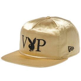 プレイボーイ×ニューエラ ザ ゴルファー VIP ロゴ ゴールドサテン ブラック メタリックゴールド ブラック Playboy×New Era The Golfer VIP Logo Gold Satin Black Metallic Gold