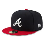 ニューエラ 59FIFTY MLBオンフィールド アトランタ・ブレーブス ホーム ネイビー スカーレット 1個 New Era ACPERF ATLBRA HM 23J ATLANTA BRAVES