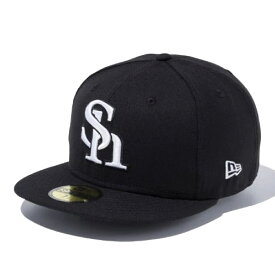 ニューエラ 59FIFTY 福岡ソフトバンクホークス ブラック ホワイト ブラック ホワイト 1個 New Era 5950 NPB FUKHAW BLK/WHT 23J SOFTBANK HAWKS