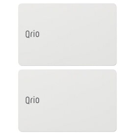 Qrio キュリオカード Q-CD1 2枚入り ホワイト Qrio Card Q-CD1 2 Sheets 1 Set White