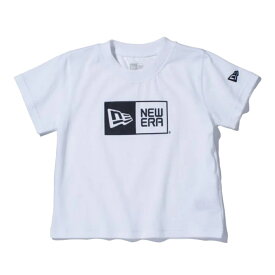 ニューエラ Child S/S Tシャツ コットン ボックスロゴ ホワイト ブラック ホワイト 1枚 New Era CHILD S/S TEE COTTON BOXLOGO BASIC WHI BLK 23J NONE