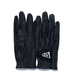 ニューエラ ゴルフ グローブ 両手用 フラッグロゴ ブラック ホワイト 1セット New Era Golf Glove Both Hands Flag Logo Black White 1set