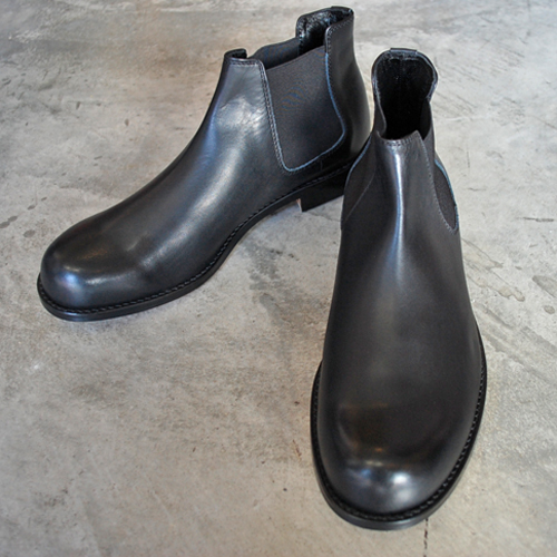 送料無料 PADRONE パドローネ SIDE 人気急上昇 GORE BOOTS 売買 サイドゴアブーツ エドガー ブラック 革靴 BLACK PU8054-1126-15C EDGAR