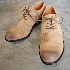 y|Cg10{z yTCYГz PADRONE ph[l VELOUR DERBY PLAIN TOE SHOES / JACK x[W BEIGE PU7358-2049-19D vC { rWlX@Mtg