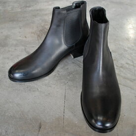 【ポイント10倍】 【サイズ交換初回片道送料無料】 PADRONE パドローネ メンズ BL SIDE GORE BOOTS (PU8394-1101-23A) BLACK ブラック 革靴 日本製 ビジネス　ギフト