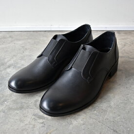 【ノベルティ】【サイズ交換初回片道送料無料】 PADRONE パドローネ PU8394-2107-24A BL FRONT GORE SHOES BLACK ブラック 日本製