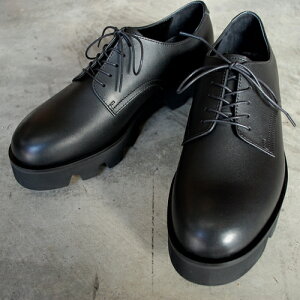 y|Cg10{zyTCYГz PADRONE ph[l PU8759-2005-23A PLAIN TOE with Chunky Sole ubN BK Y@{@vC@`L[@Mtg