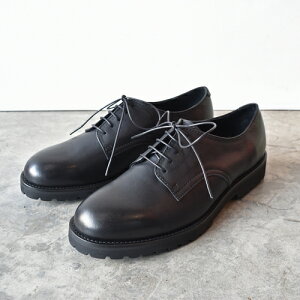 y|Cg10{z yTCYГz PADRONE ph[l PU8759-2008-23C DERBY PLAIN TOE SHOES (WATER PROOF LEATHER) _[r[v[gDV[Y / BLACKubN vC { h rWlX@