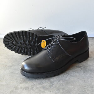 �y�|�C���g10�{�z �y�T�C�Y��������Г����������z PADRONE �p�h���[�l PU8759-2010-24C WP DERBY PLAIN TOE SHOES with Vibram �u���b�N BLACK �h�����U�[ vibram �r�u�����\�[�� ���{�� �r�W�l�X�@�M�t�g
