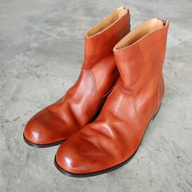 【ポイント10倍】 【サイズ交換初回片道送料無料】 PADRONE(パドローネ) メンズ バックジップブーツ BACK ZIP BOOTS エドワード EDWARD PU7885-1101-11C CAMEL キャメル 革靴 日本製 ビジネス　ギフト