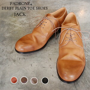 y|Cg10{zyTCYГz PADRONE ph[l Y DERBY PLAIN TOE SHOES / JACK WbN PU7358-2001-11C _[r[v[gD vC { rWlX@Mtg