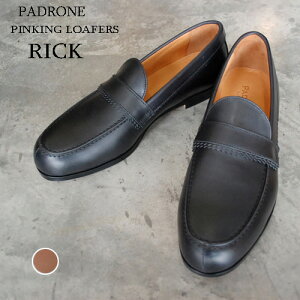 y|Cg10{zyTCYГz PADRONE ph[l Y PINKKING LOAFER / RICK bN ubN BLACK PU8662-2310-19A [t@[ vC { rWlX@Mtg