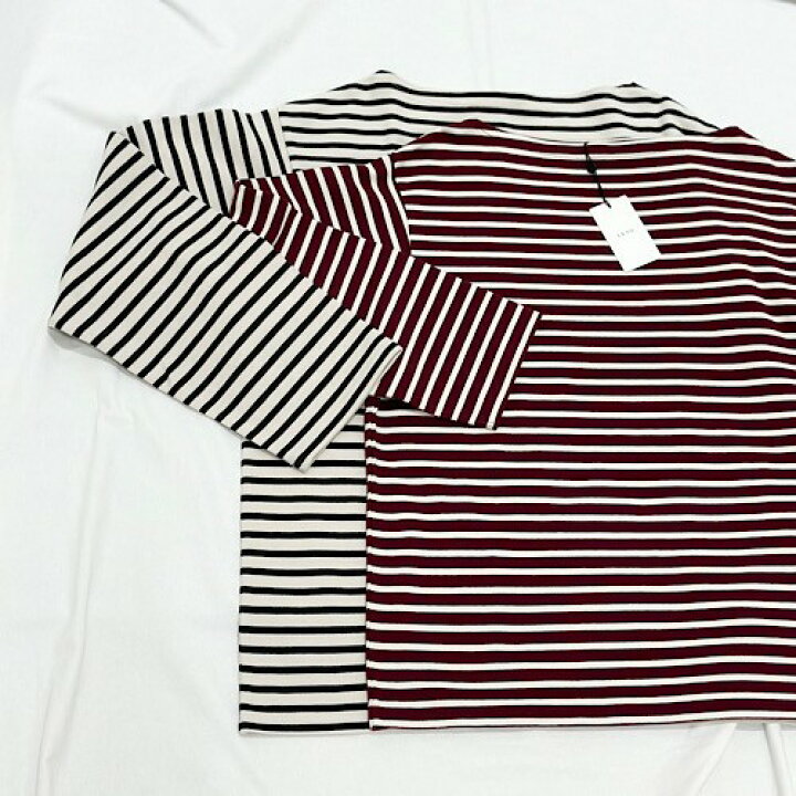 楽天市場】LENO(リノ) BASQUE SHIRT バスクシャツ BURGUNDY BORDER 