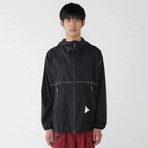 and wander �A���h�����_�[ PERTEX wind jacket (5745221007) black , d.navy , yellow olive