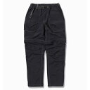 and wander アンドワンダー Ny taffeta hiker 2way pants (5745152046) black , l.moss ブラック ライトモス