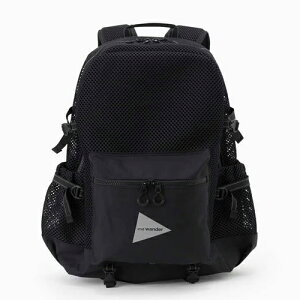 and wander �A���h�����_�[ 3D mesh backpack (5745985227) black