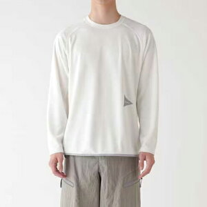 and wander �A���h�����_�[ power dry jersey raglan LS T (5744164134) off white �I�t�z���C�g