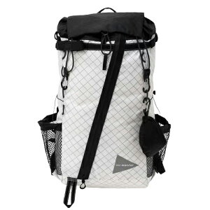 and wander �A���h�����_�[ ECOPAK 30L backpack (5745975202) black , off white , beige �u���b�N �I�t�z���C�g �x�[�W��