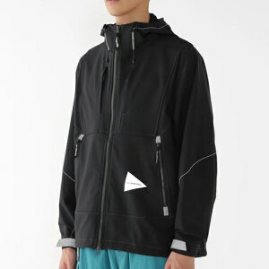and wander �A���h�����_�[ light stretch shell jacket (5745121006) black, l.gray, charcoal