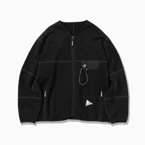 and wander �A���h�����_�[ sweat cardigan (5745284081) black , gray , khaki