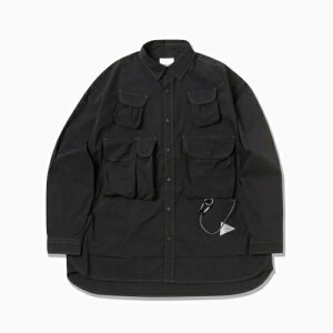 and wander �A���h�����_�[ multi pocket LS shirt (M) (5746183053) / black , l.blue , khaki
