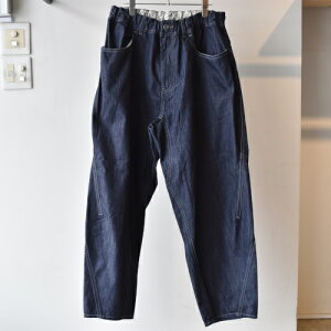 and wander �A���h�����_�[ dry easy denim wide pant (5746182099) / navy