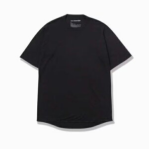 and wander �A���h�����_�[ merino base SS T (5744164129) black �u���b�N