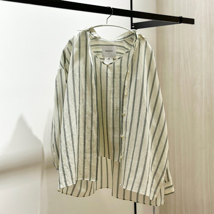 楽天市場】marmors (マルモア) stripe shirt with camisole ストライプ 