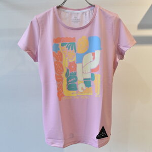 STAMP RUN&CO X^v STAMP WOMENS GRAPHIC RUN TEE (ENTER THE TRAIL -PINK-)