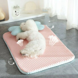 夏用 ペットクールマット 犬猫兼用 洗える 涼感 通気性抜群 冷却ジェル付き ペットベッド ひんやり快適 コンパクト収納