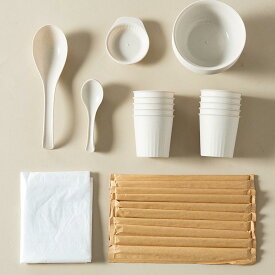 キッチン用品 食器セット 使い捨て キャンプ アウトドア 皿 スプーン 箸 食器 調理 台所用品