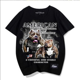 Tシャツ 犬柄 犬 ドッグ 夏 ラウンドネック 半袖 かっこいい リアル ゆったり 大きいサイズ アニマル ぺット