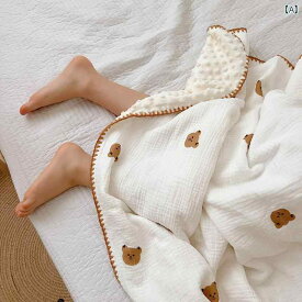 ベビーブランケット 毛布 ガーゼ 新生児 オールシーズン お昼寝 エアコン対策 柔らかい ギフト ベビー用品 生活雑貨