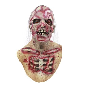 生化学的 人間 顔 腐った 頭蓋 骨 顔 ハロウィン ホラーマスク お化け 屋敷 おもしろ パーティー おもちゃ 映画 テレビ 小道具
