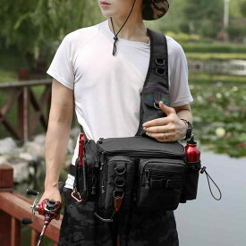 ファッション アウトドア バッグ ボディーバッグ ウエストポーチ カジュアル 旅行 釣用 ショルダーバック 屋外 リュック メッセンジャーバッグ 紳士 男性 鞄 多機能 メンズ