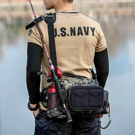 ファッション アウトドア バッグ ボディーバッグ ウエストポーチ カジュアル 旅行 釣具 防水 ショルダーバック 屋外 リュック メッセンジャーバッグ 紳士 男性 鞄 多機能 メンズ