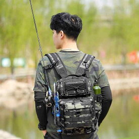 ファッション アウトドア バッグ ボディーバッグ ウエストポーチ カジュアル 旅行 ハイキング 釣用 シンプル ショルダーバック 屋外 リュック メッセンジャーバッグ 紳士 男性 鞄 多機能 メンズ