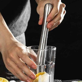 ステンレス アイス 氷 ハンマー フルーツ 搾る ジュース カクテル スティック キッチン用品 バー 酒用品 プレス器
