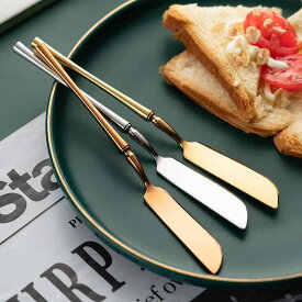 304ステンレス バターナイフ ジャム スパチュラ チーズ ピーナッツ バター スプレッダー トースト キッチン用品 食器