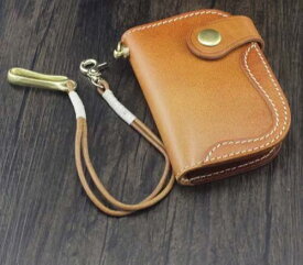 バッグ 財布 ファッション 二つ折り ケース 小物 カードホルダー キーホルダー 男性 ストラップ 多機能 レトロ シック 紳士 カジュアル 雑貨 メンズ